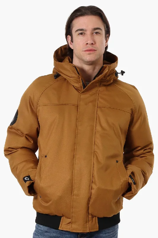 Canada Weather Gear Solid Twill Bomber Jacket - Camel