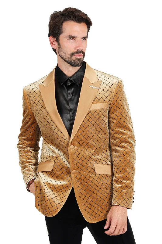 Barabas 2BL3114 Blazer With Stones Mustard/Black