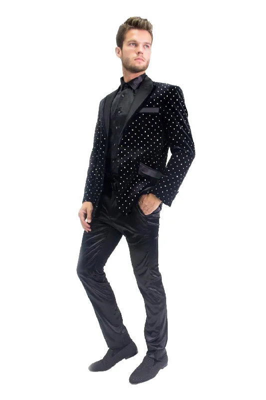 Barabas Friday Night Slim Fit Blazer BL3020 Black/Silver