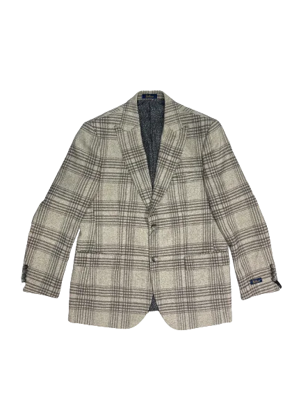 Bellucci B762 Sandro Plaid Blazer Cream/Black