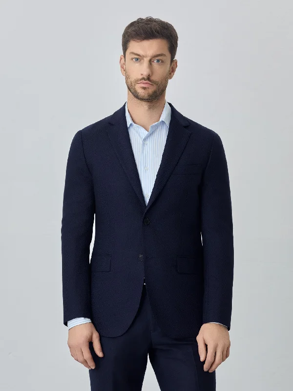 Luxeleisure Edition Herringbone wool blazer