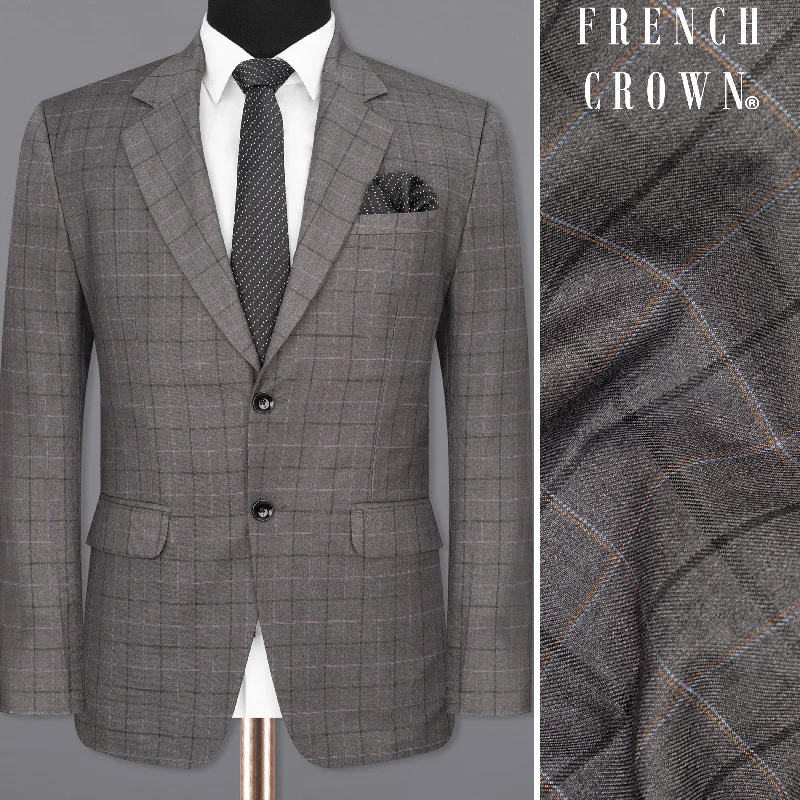 Scorpion Grey Super fine Plaid Woolrich Blazer