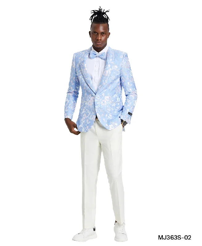 Tazzio MJ363S/02 Slim Fit Jacket Sky/Silver