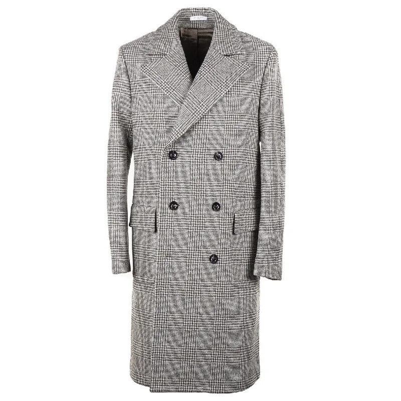 Boglioli Glen Check Wool Overcoat