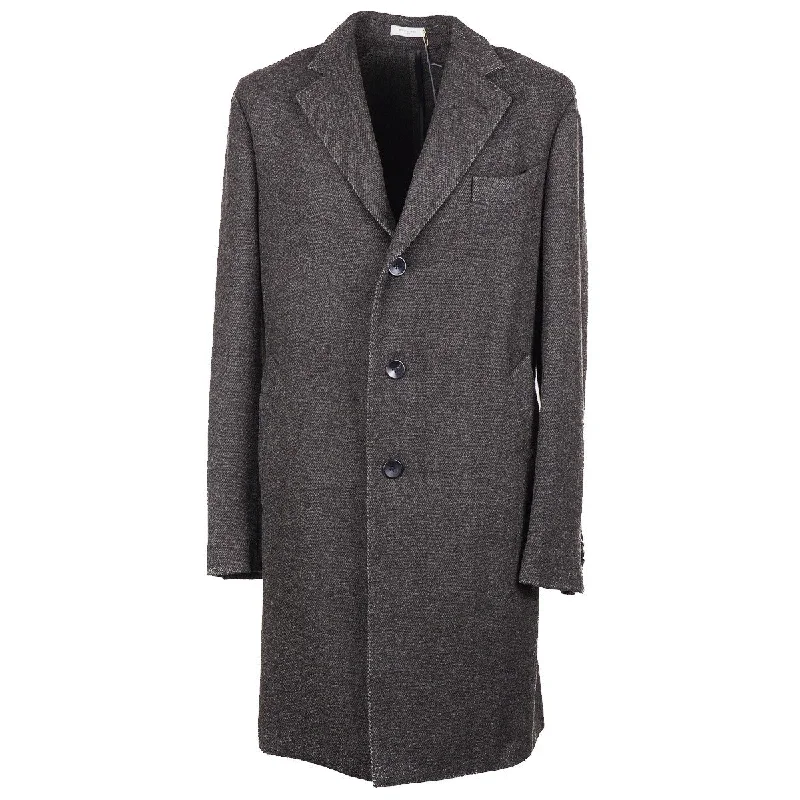 Boglioli Soft-Constructed Wool Overcoat