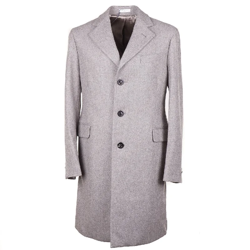 Boglioli Soft Flannel Wool Overcoat