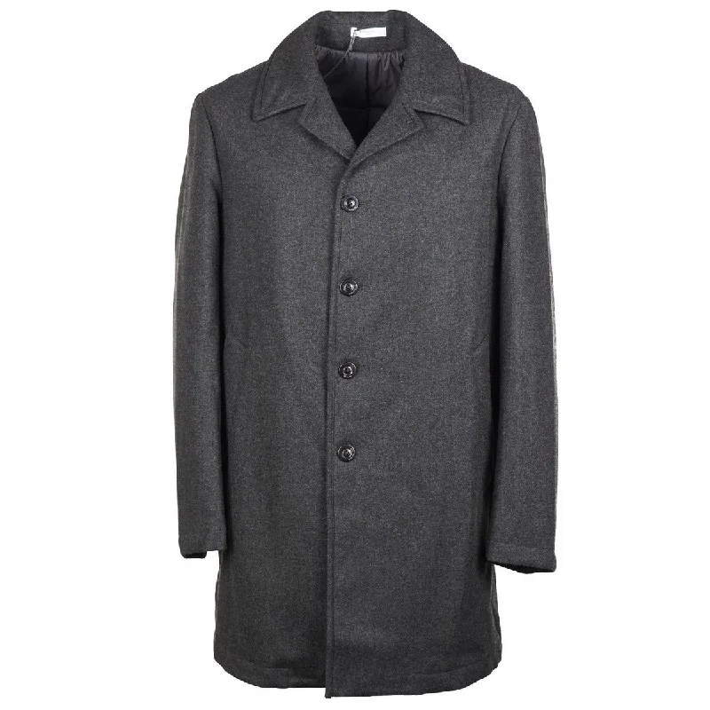 Boglioli Wool Overcoat with Insulated Lining