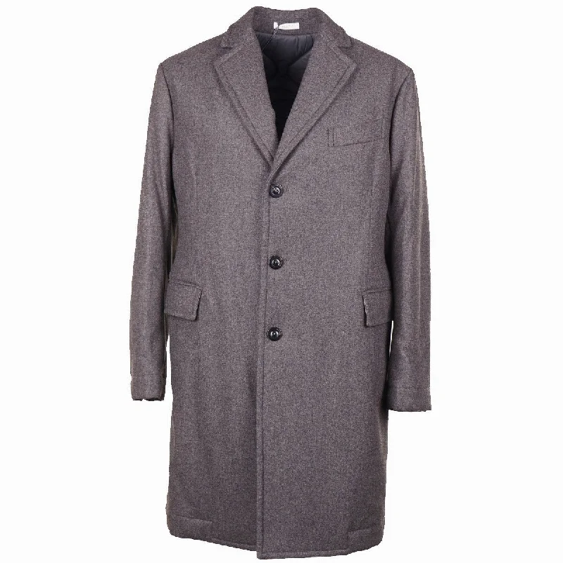 Boglioli Wool Overcoat with Insulated Lining