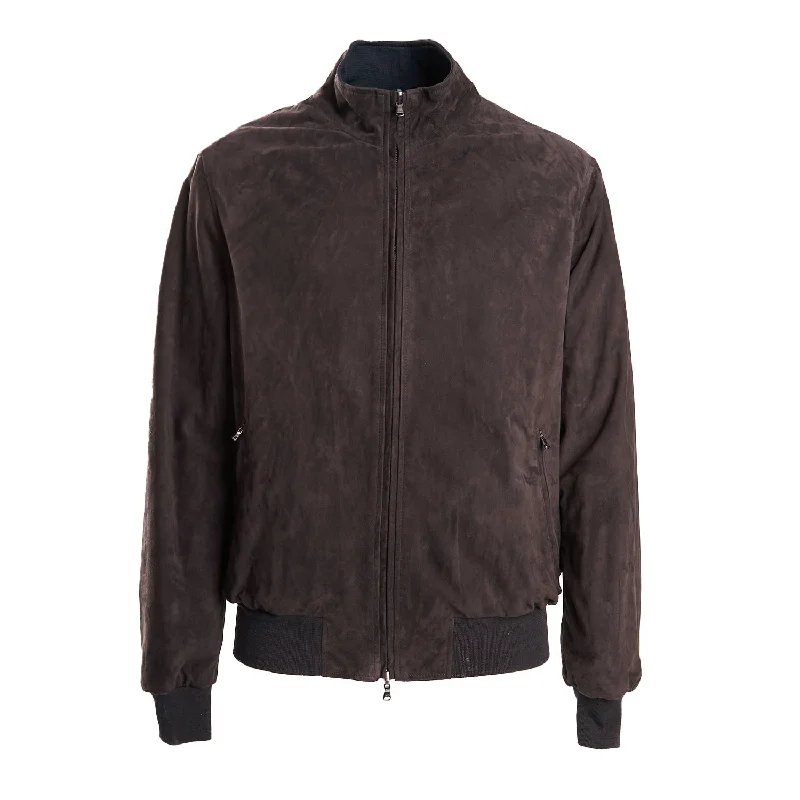 DARK BROWN REVERSIBLE JACKET