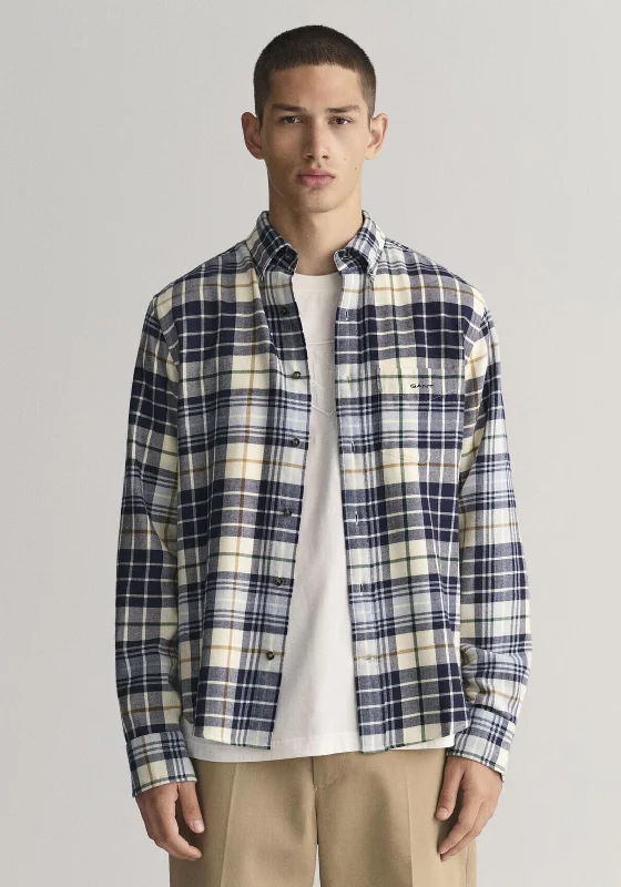 Gant Plaid Flannel Shirt, Cream