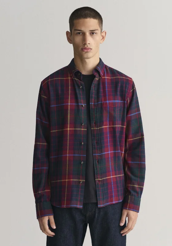 Gant Plaid Flannel Shirt, Plumped Red