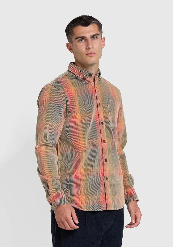 Farah Hufford Check Shirt, Blue Peony Multi