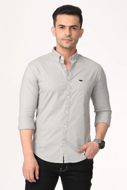 Light Grey Plain Shirt