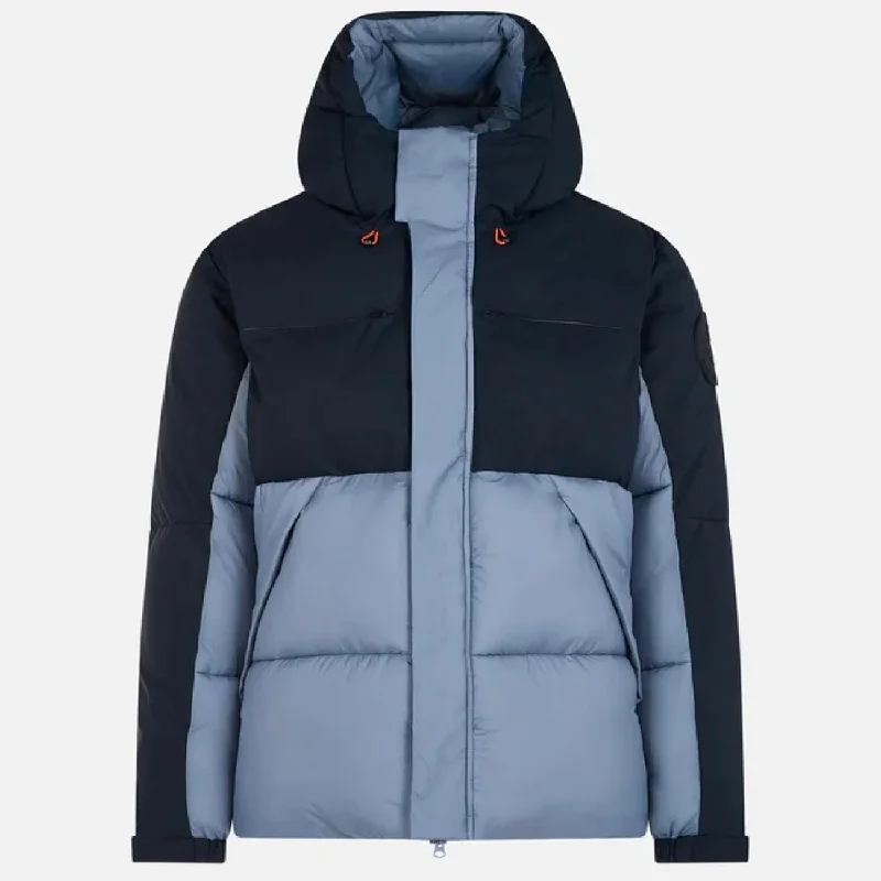 Men's Calvin Hooded Jacket Stone Blue