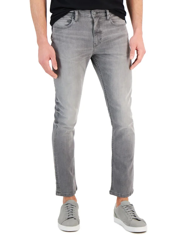 Mens Flat Front Classic Fit Skinny Jeans