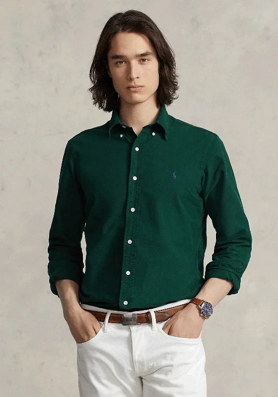 Ralph Lauren Garment-Dyed Oxford Shirt, Moss Green