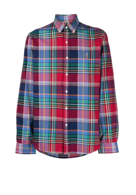 Ralph Lauren Plaid Check Print Shirt, Blue Multi