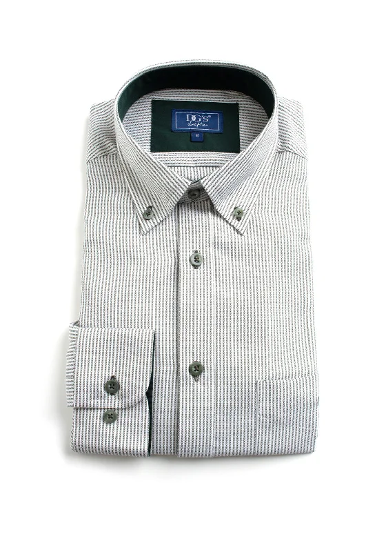 Daniel Grahame Ivano Stripe Shirt, Green