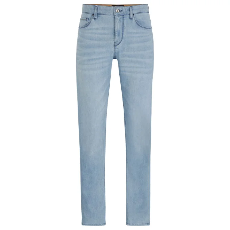 Slim-fit jeans in blue Italian denim