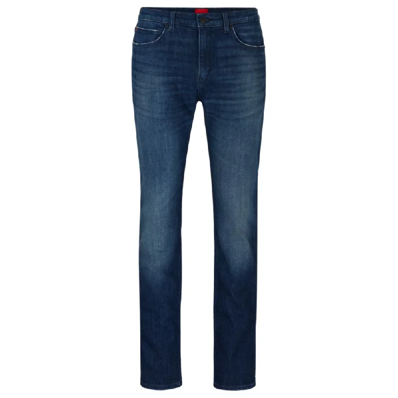 Slim-fit jeans in blue stretch denim