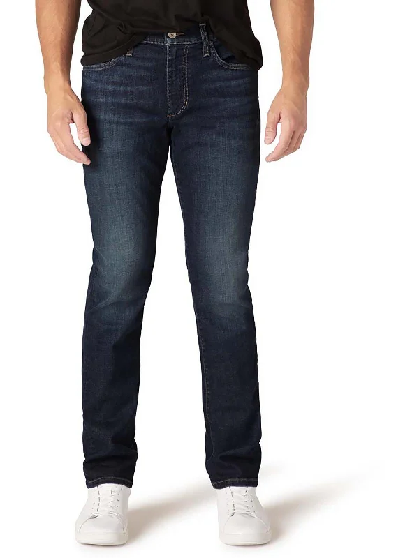 The Brixton Mens Narrow Dark Wash Straight Leg Jeans