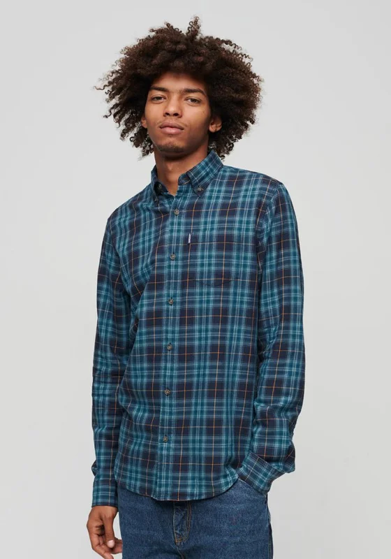 Superdry Vintage Check Shirt, Hoxton Navy