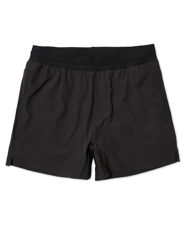 5" Mako Tech Short Unlined - Black