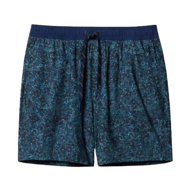 5" Pursuit Short - Unlined - Navy Pebble Print