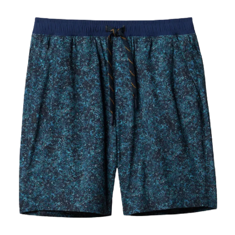 7" Pursuit Short - Unlined - Navy Pebble Print