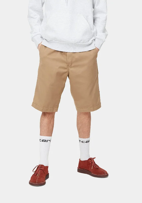 Carhartt WIP Master Chino Shorts, Leather Rinsed