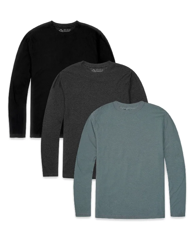 Custom 3 Pack Long Sleeve Active Tee - Non-Branded