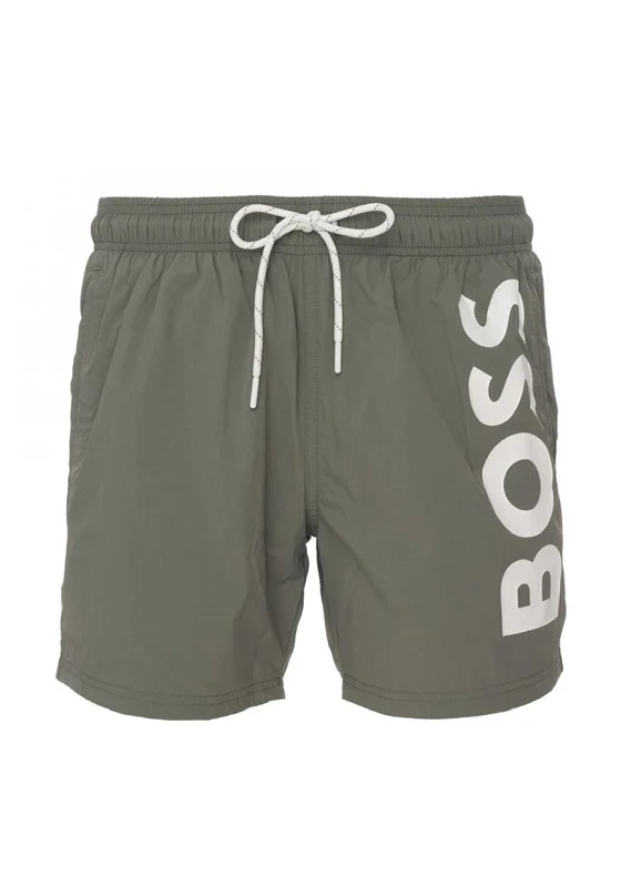 Hugo Boss Octopus Swim Shorts, Khaki