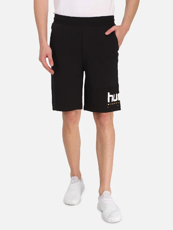 Manfred Men Cotton Black Short