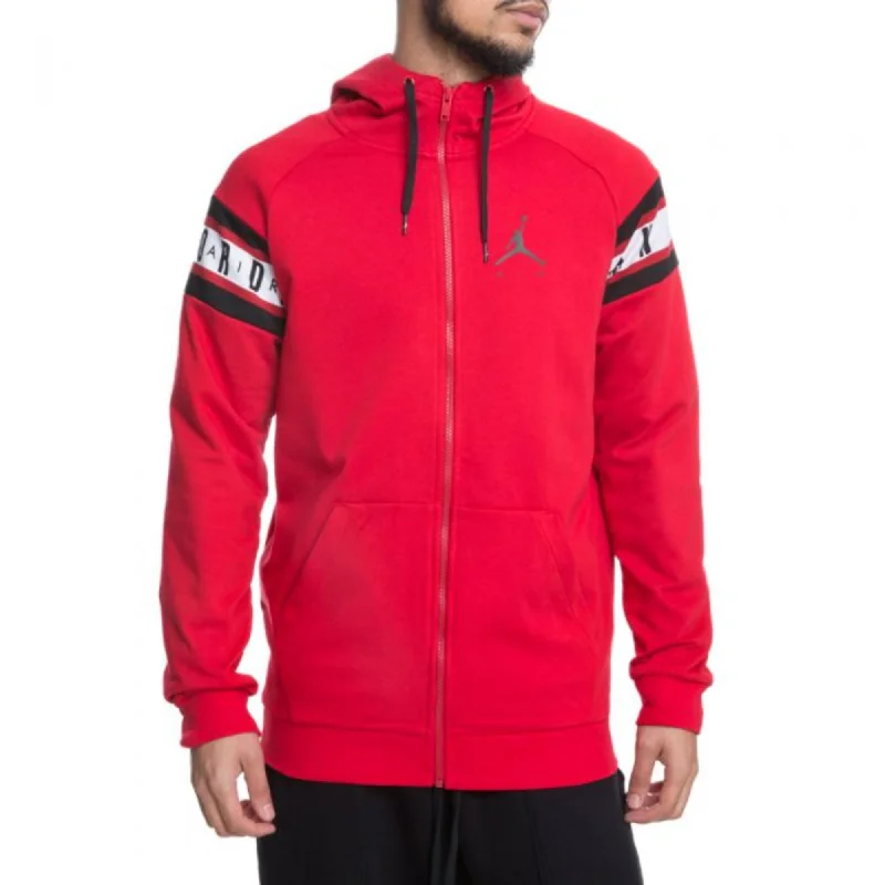 Nike Jordan Jumpman Air Basketball Full Zip Hoodie Red/Black  AR2248-687 Men's