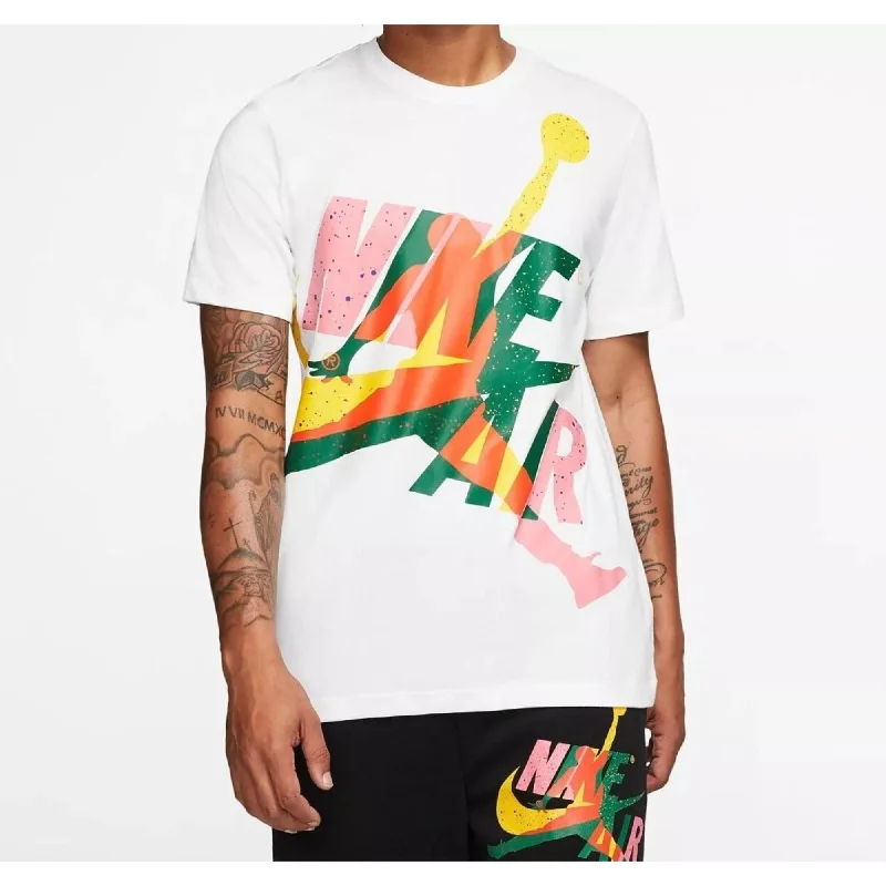 Nike Jordan Jumpman Classics T-Shirt White/Multi Color  CT6751-101 Men's