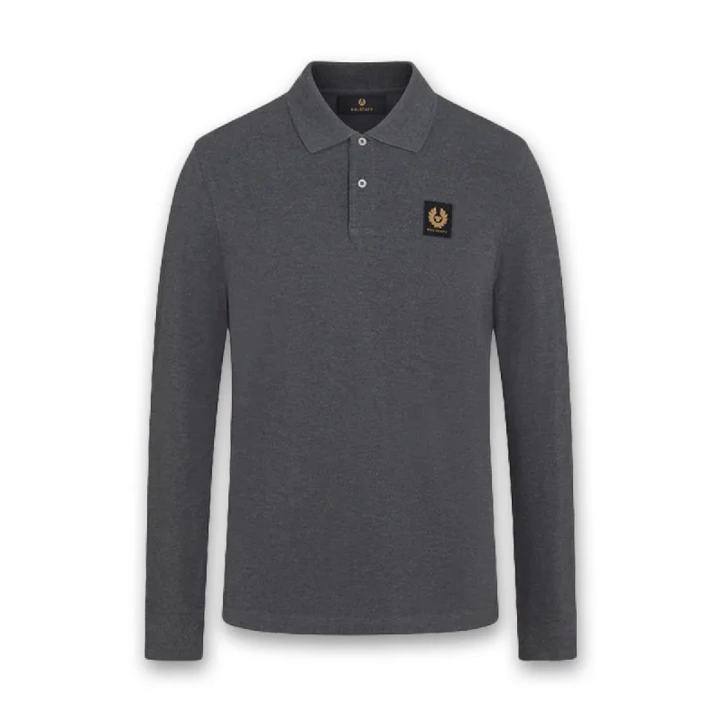 Belstaff - LS Polo in Charcoal Heather