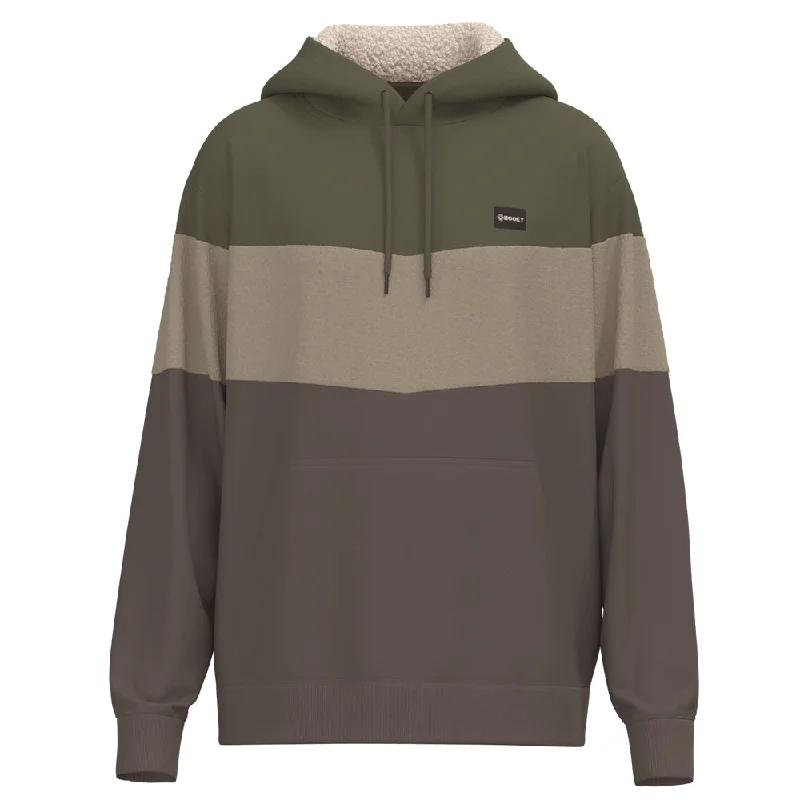 "Breck" Olive/Grey/Charcoal Hoody