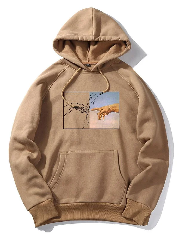 Create Adam Print Hoodie