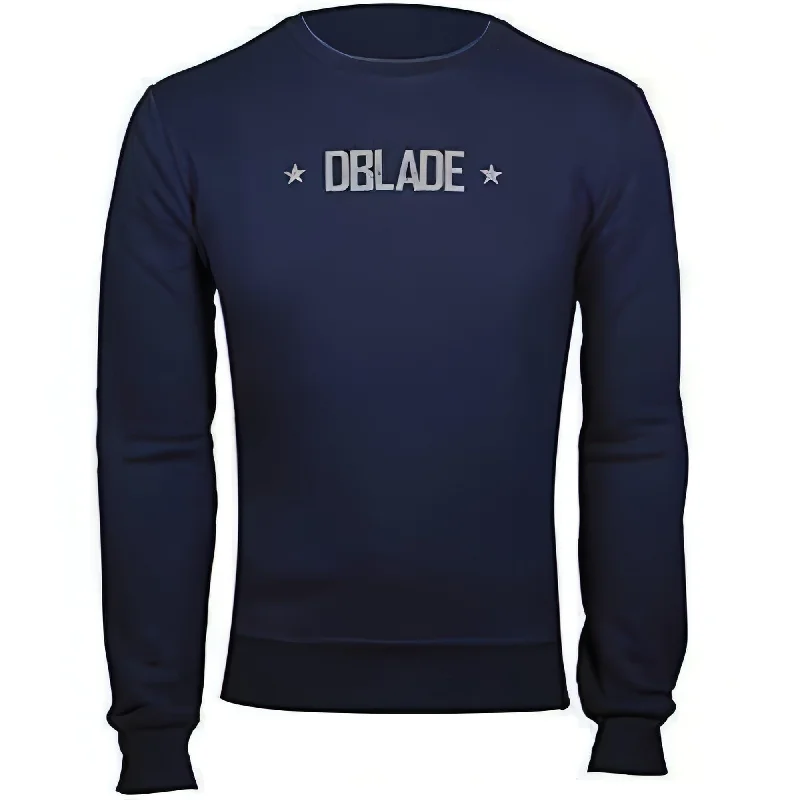 DBlade Logo Round Neck Mens Sweatshirt - Navy