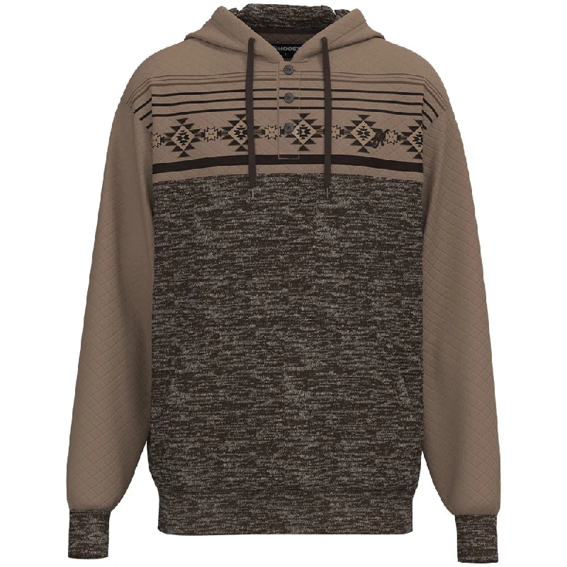 "Jimmy" Black/Tan w/ Pattern Hoody