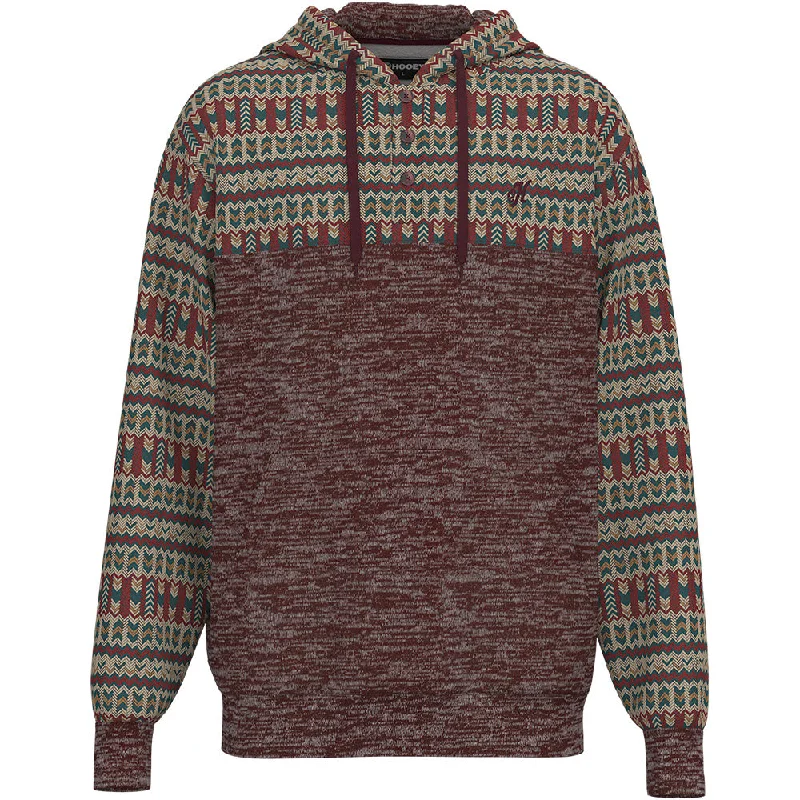 "Jimmy" Maroon/Aztec Hoody