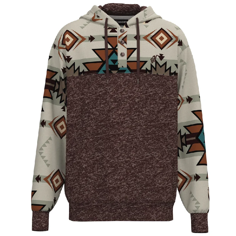 "Jimmy" Maroon w/Multi Color Aztec Pattern Hoody