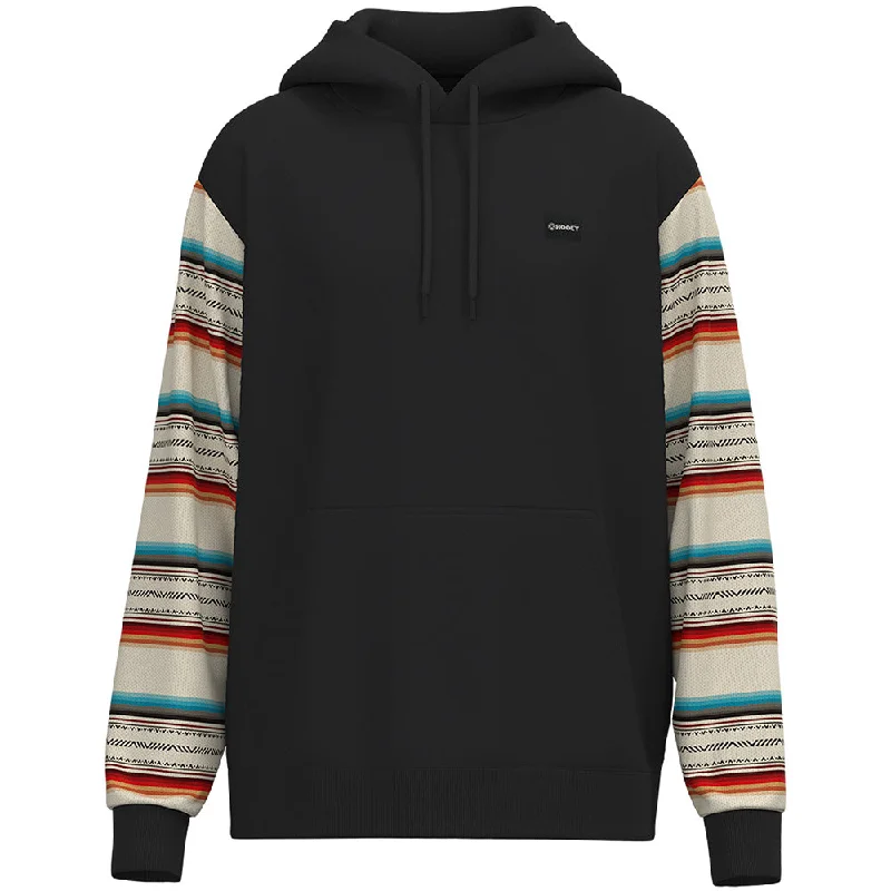 "Legendary Hoody" Roughy Hoody Black w/ Serape