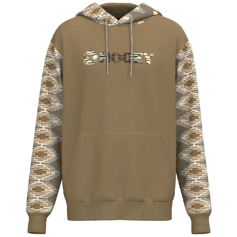 "Lock-Up" Hoody Tan w/Cream/Black/Tan Aztec Pattern