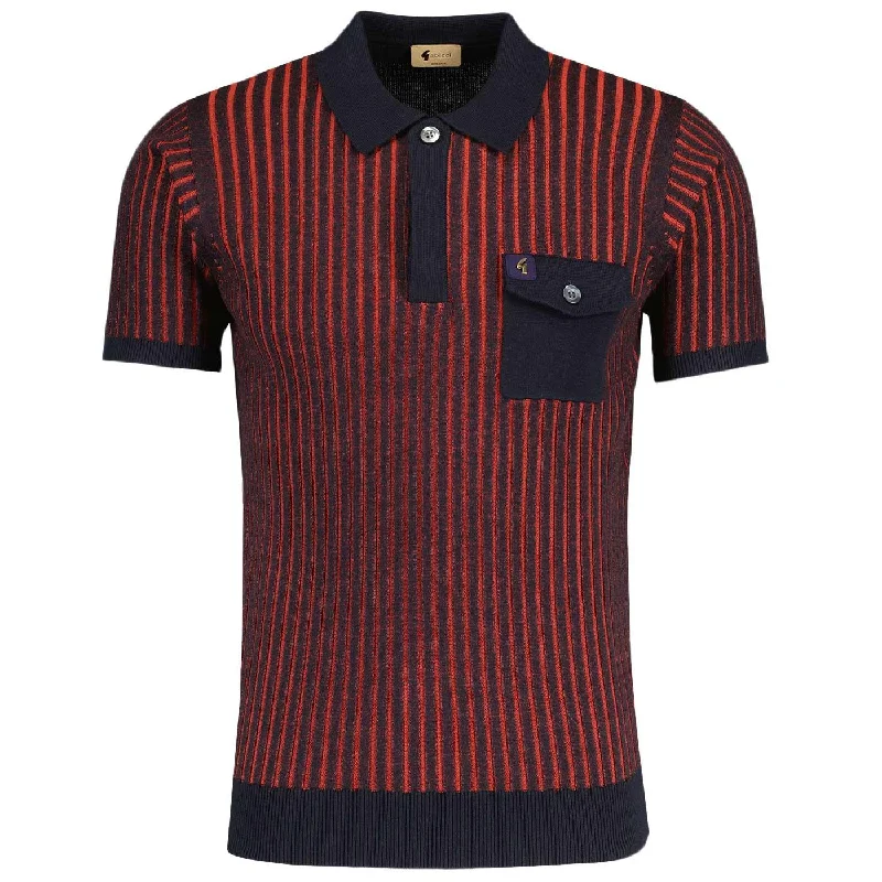 GABICCI MARCONI KNIT POLO - V52GM10 - NAVY