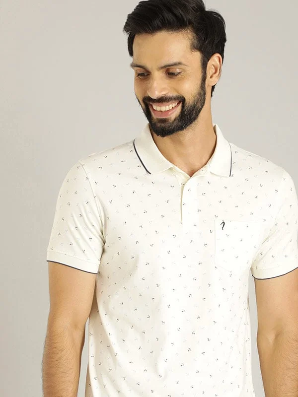 Men Printed Polo T-Shirt