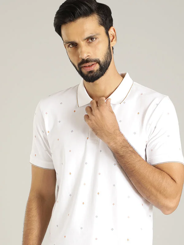 Men Printed Polo T-Shirt