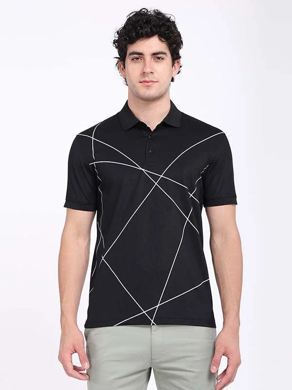 Men Printed Polo T-Shirt