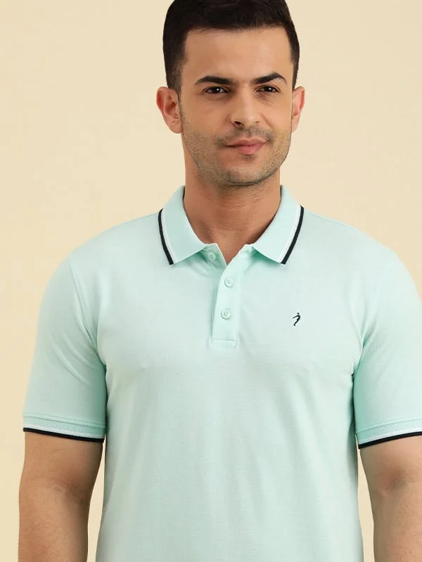 Men Solid Polo T-Shirt