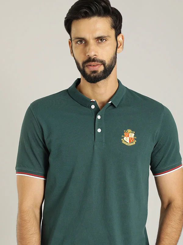 Men Solid Polo T-Shirt